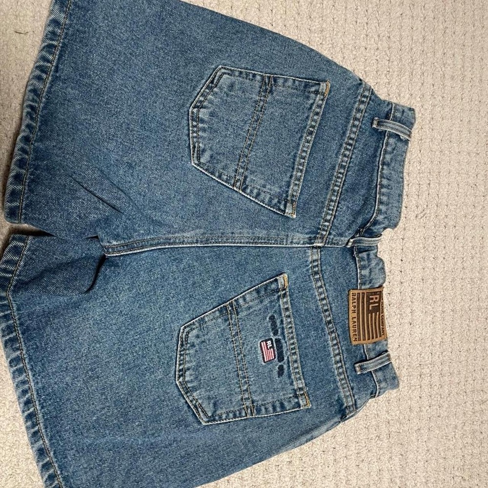 Vintage 90's Polo Ralph Lauren denim shorts women's size 8